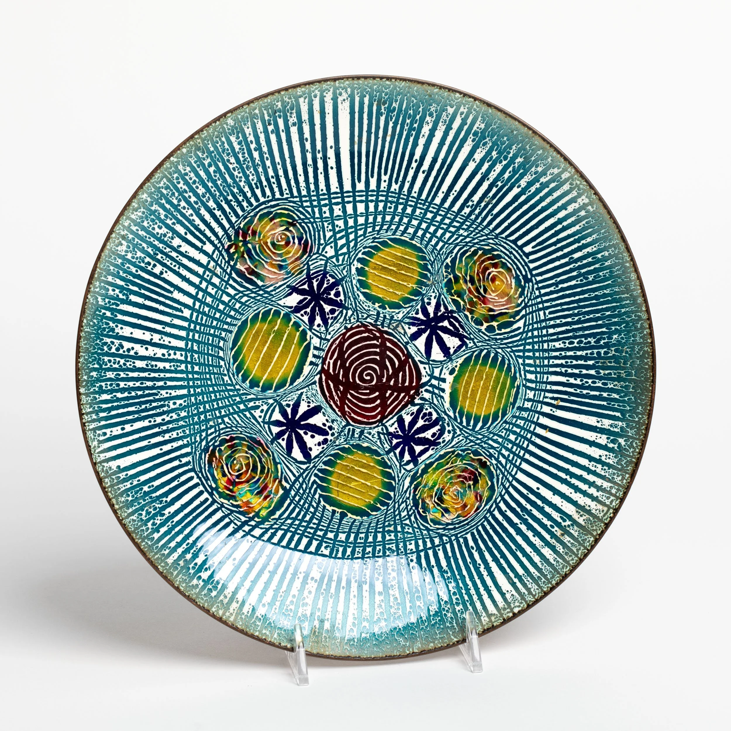 Annemarie Davidson 銅製エナメルプレート　Vintage Annemarie Davidson Early Enamel Plate — HAMEL20